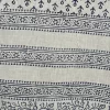 White Ajrak Scarf – Anchor Print